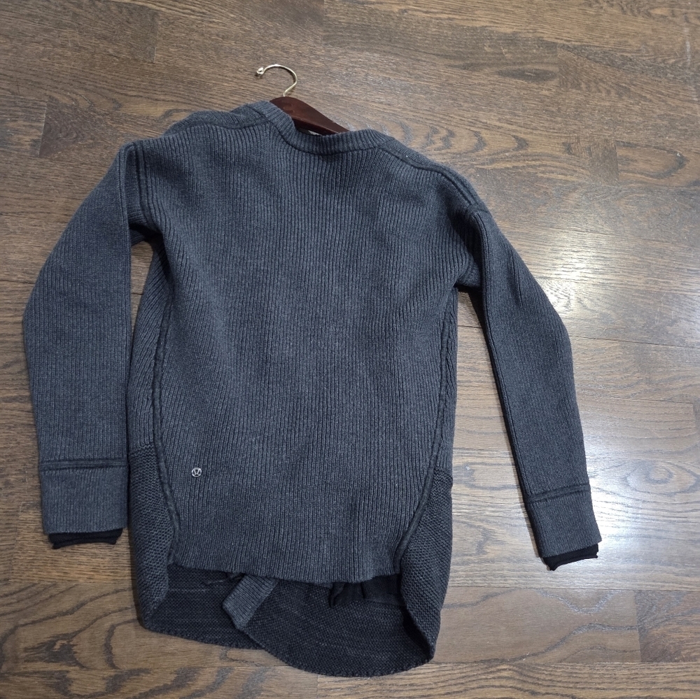 Lululemon Gray Open Front Cardigan Sz.S Women's - Picture 4 of 8